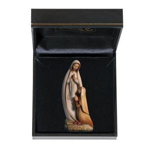 Virgen de Lourdes con Bernadette estilo moderno con estuche
