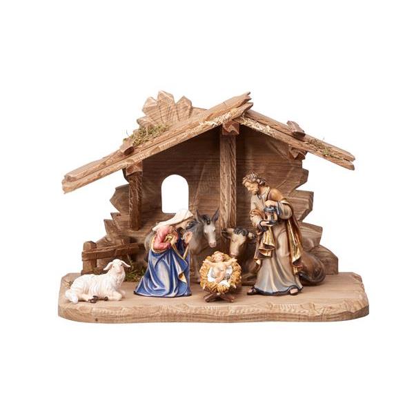 KO Nativity set 8 pcs-stable Tyrol for H.Fam - colored
