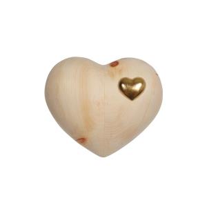 Urn Cuore pine with cuoricino gold