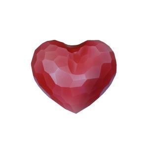Urne Cuore gehackt rot
