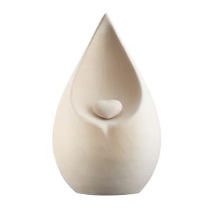 Urne Lacrima Linde mit cuoricino natur