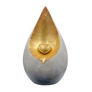 Urna Lacrima blu con oro 24carati