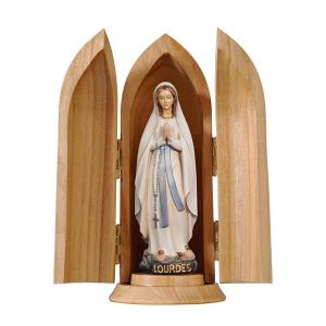 Our Lady of Lourdes modern style in niche