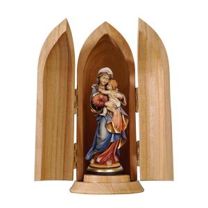 Virgen de Raffaello en nicho