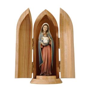 Virgen del corazón en el nicho
