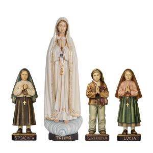 Virgen Fátima Capelinha con 2 pastorcitos