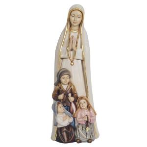 Virgen de Fátima con 3 pastorcitos