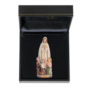 Virgen de Fátima con 3 pastorcitos con estuche