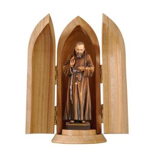 Padre Pio en nicho