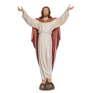 Cristo resucitado sobre pedestal