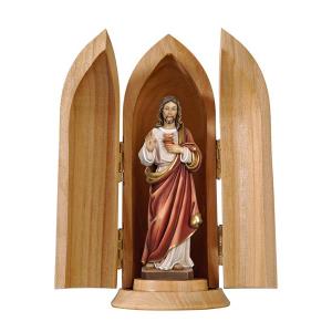 Sacred Heart of Jesus in niche