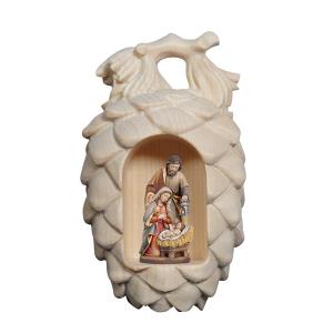 Pine cones with Holy Night crib