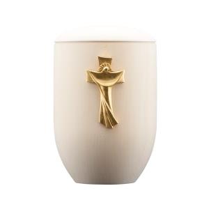 Urn Pace lime with resurrection cross gold
