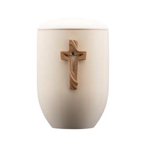 Urn Pace lime with cross of Peace stained