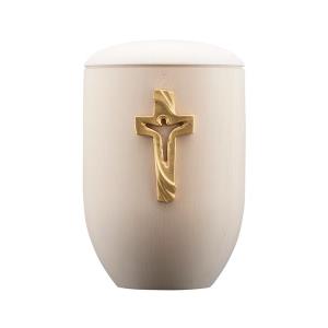 Urn Pace lime with cross of Peace gold