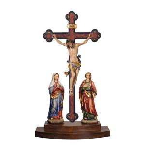 Crucifixion group Leonardo cross standing baroque