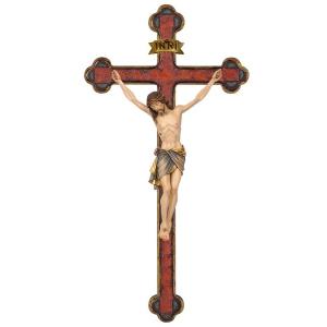 Cristo Siena cruz barroca oro