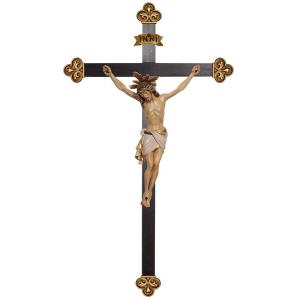 Cristo Siena cruz barroca con aureola