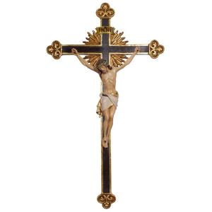 Cristo Siena cruz barroca con rayos