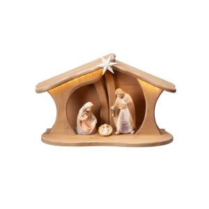 PE Nativity Set 5 pcs-stable Luce for Holy Family Led