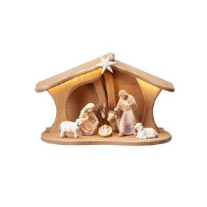 PE Nativity Set 9 pcs-stable Luce for Holy Family Led