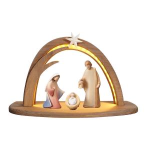 LE Nativity Set 5 pcs. - Stable Leonardo with lighting