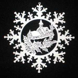 Estrella de nieve con capilla