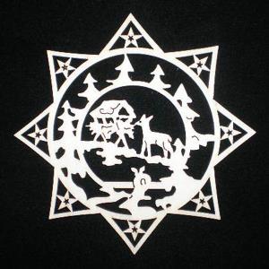 Stella alberi con animali del bosco