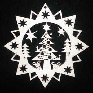 Estrella con arbol de navidad