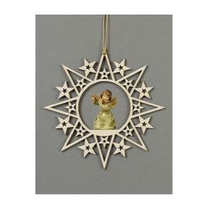 Star with stars-Bell angel with flute