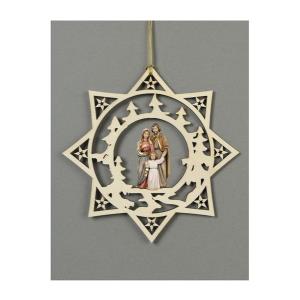 Estrella con árboles - Sagrada Familia + Niño Jesús