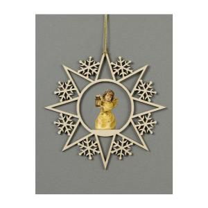 Star with snowflakes-Bell angel with lantern 
