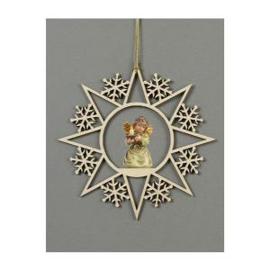 Star w.snowflakes-Bell angel w.candle-carrier