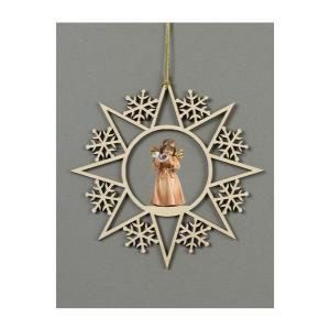 Star with snowflakes-Bell ang.stand.horn