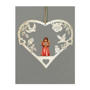Heart with Bell Angel standing