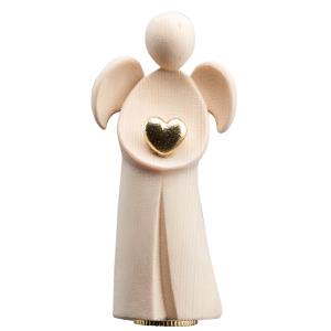Urne Engel Amore Zirbel mit Herz gold