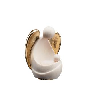 Urne Schutzengel Amore sitzend natur mit gold