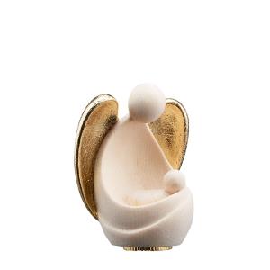 Urne Schutzengel Amore sitzend Zirbel mit gold
