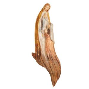Virgen de Lourdes con Bernadette estilizada + raíces