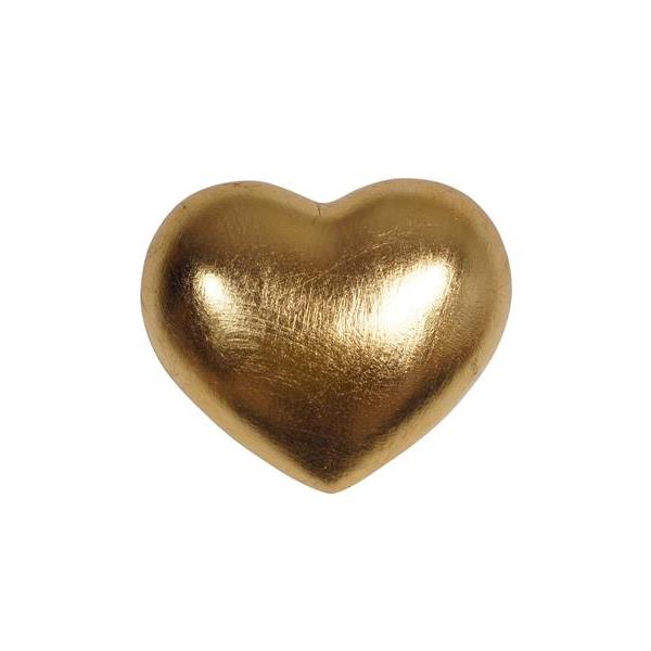 Urn Cuore gold - wood