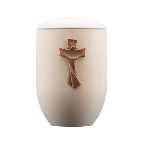Urn Pace lime with resurrection cross stained - wood