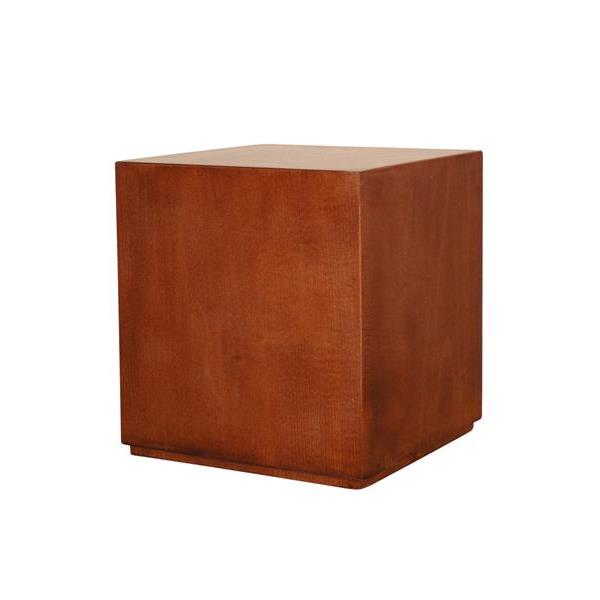 Urn Cubo stained - wood