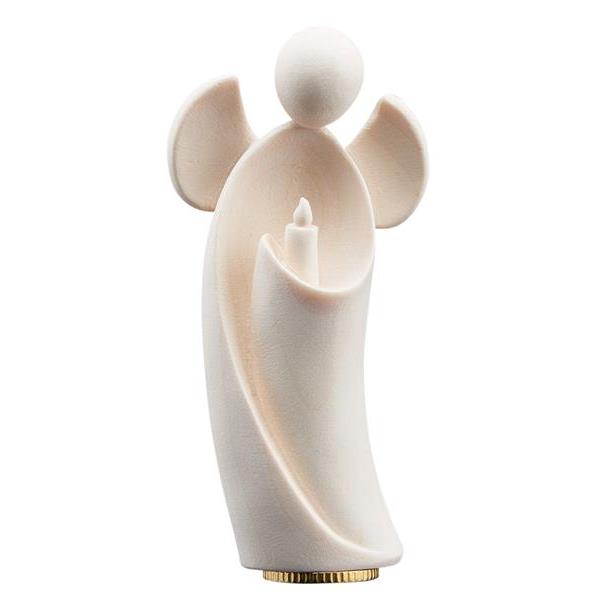 Urn angel Amore with candle maple - natural wood