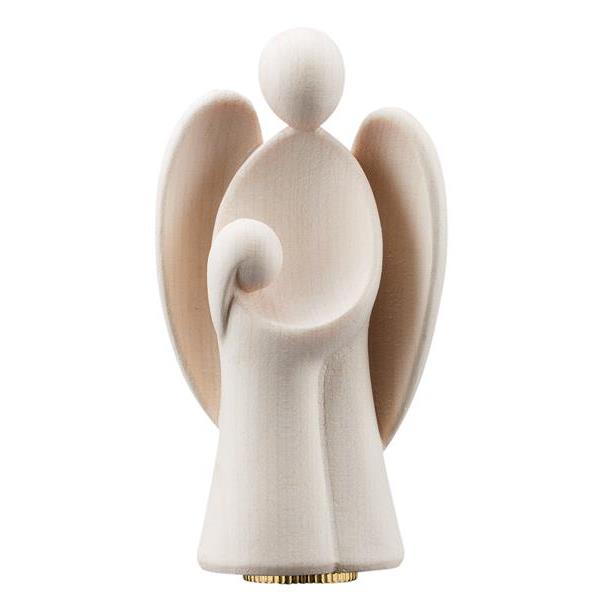 Urn guardian angel Amore with girl maple - natural wood