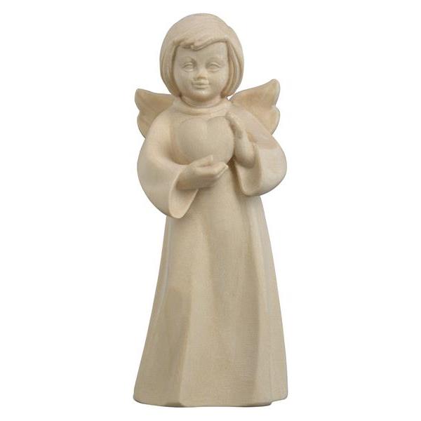 Bellini angel with heart - natural wood