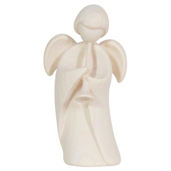 Pema Angel with trumpet - natural wood