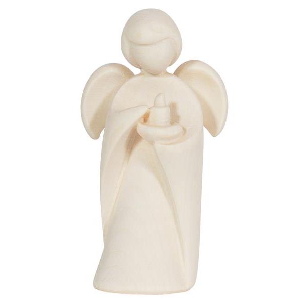 Pema Angel with candle-carrier - natural wood