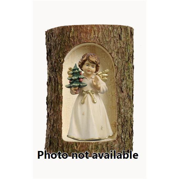 Bell angel, stand. with tree in a tree trunk - 