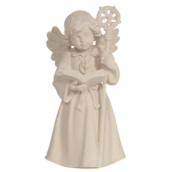 Bell angel standing-For the confirmation - natural wood