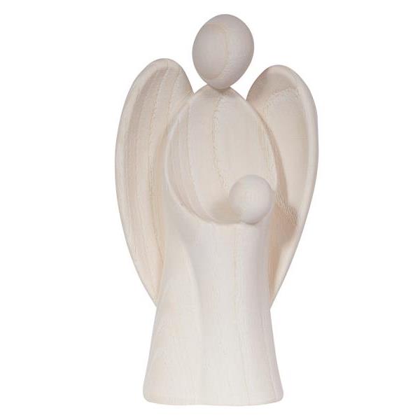 Guardian angel Amore with boy Rustico - natural wood
